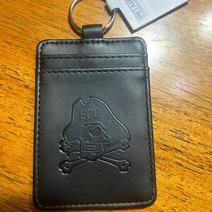 ECU Pirate ID Tag Lanyard Wallet Key Chain Wristlet
